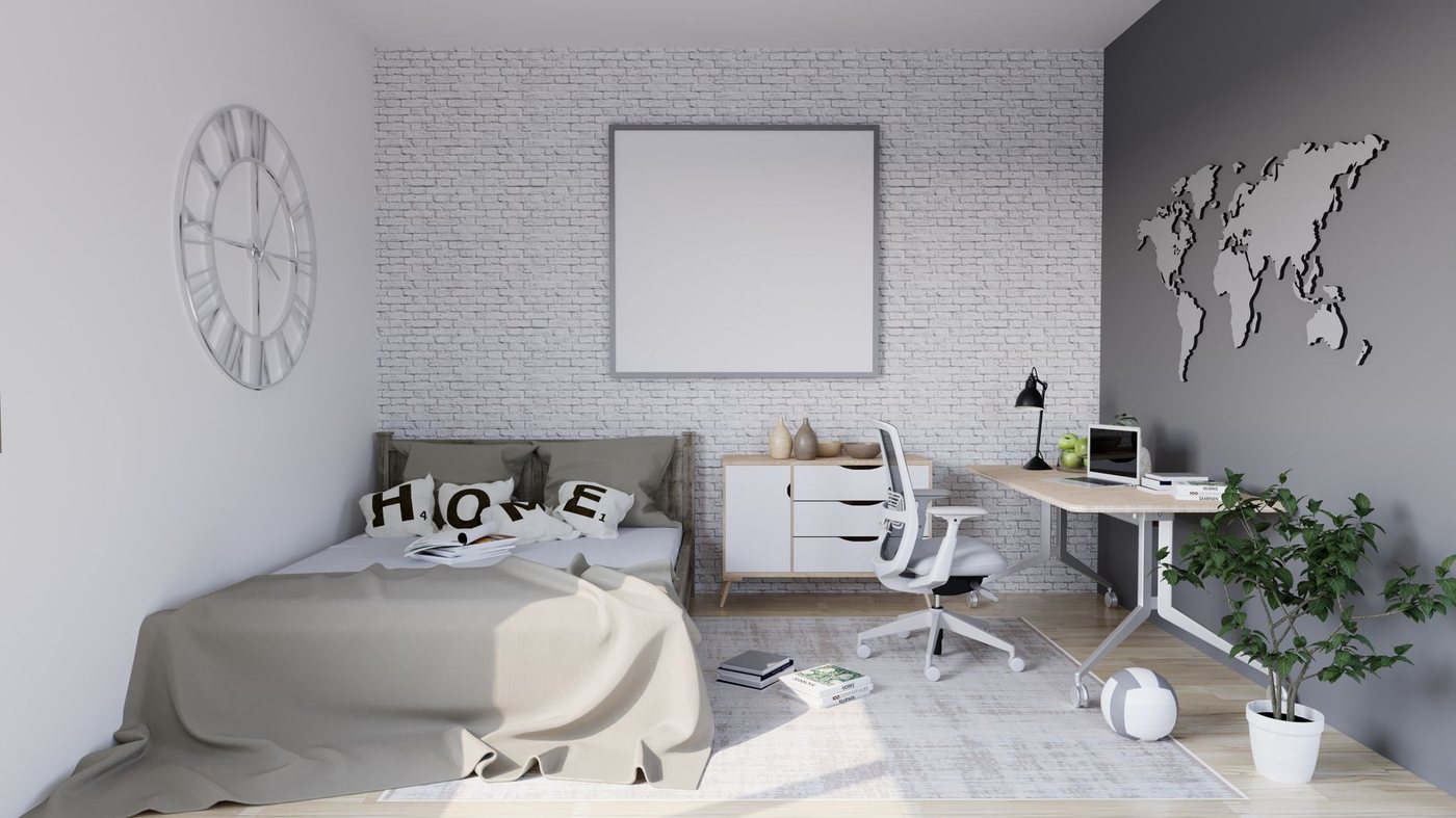Office workspace layout revealing focus disruption points